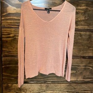 Forever 21 blush pink sweater